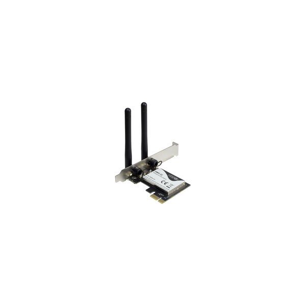 Inter-Tech DMG-32 - Eingebaut - Kabellos - PCI Express - WLAN - 650 Mbit/s - Schwarz - Silber
