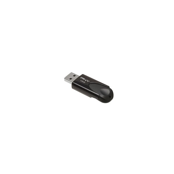 PNY Attaché 4 2.0 128GB - 128 GB - USB Typ-A - 2.0 - 25 MB/s - Dia - Schwarz