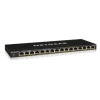 Netgear GS316P - Unmanaged - Gigabit Ethernet (10/100/1000) - Vollduplex - Power over Ethernet (PoE) - Wandmontage