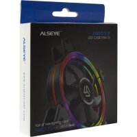 Inter-Tech Alseye Halo 3.0 - Ventilator - 12 cm - 1500 RPM - 23 dB - 90,9 cfm - Schwarz