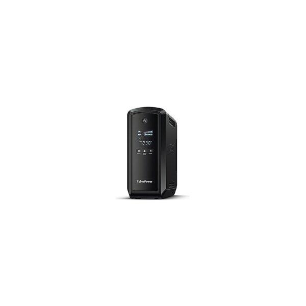 CyberPower Systems CyberPower CP900EPFCLCD Line-Interactive USV 900VA/540W Reine Sinuswelle - AVR - LCD - USB (HID) - RS232 - RJ45 Lan Protection - Ausgang (6) Schuko - Standby (Offline) - 0,9 kVA - 540 W - Reiner Sinus - 170 V - 270 V