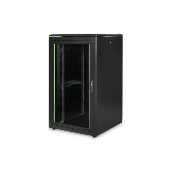 DIGITUS DN-19 26U-8/8-B-1 - 26U Netzwerkschrank, Unique 1342x800x800 mm, Farbe Schwarz (RAL 9005)