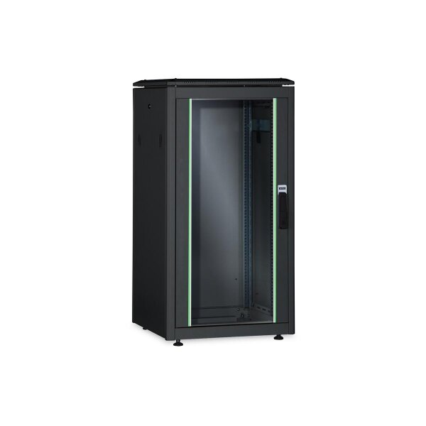 DIGITUS DN-19-26U-8/10-B-1 - 26HE Netzwerkschrank, Unique 1342x800x1000 mm, Farbe Schwarz (RAL 9005)