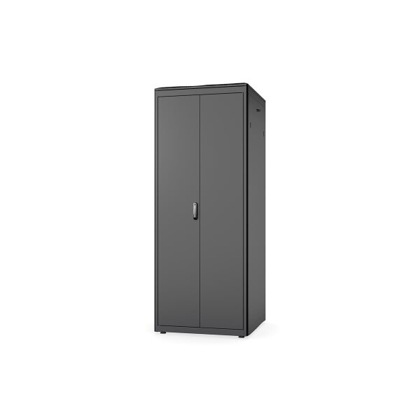 DIGITUS DN-31121-B - 42HE Netzwerkschrank Unique, 2053x800x800 mm doppelfl. Stahl-Fronttür, schwarz