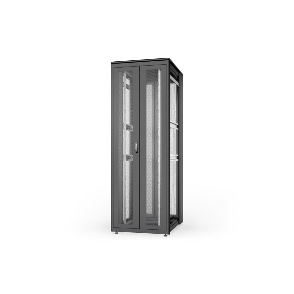 DIGITUS DN-31139-B - 47U Netzwerkschrank, Unique, 2244x800x1000 mm doppelfl. perf. Türen, ohne Seitent., schwarz