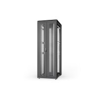 DIGITUS DN-31139-B - 47U Netzwerkschrank, Unique, 2244x800x1000 mm doppelfl. perf. Türen, ohne Seitent., schwarz