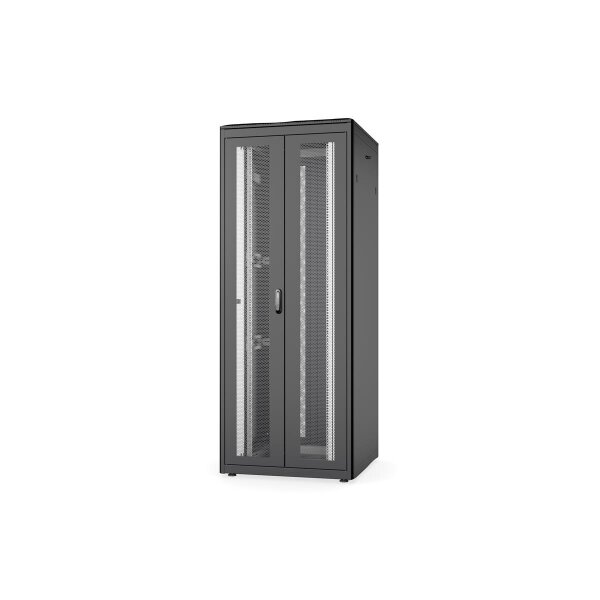 DIGITUS DN-31118-B - 42HE Netzwerkschrank Unique, 2053x800x800 mm doppelfl. perf. Türen, schwarz