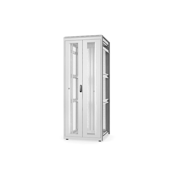 DIGITUS DN-31119 - 42HE Netzwerkschrank Unique, 2053x800x800 mm doppelfl. perf. Türen, o. Seitent., gr