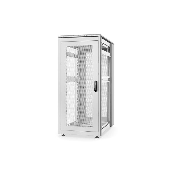 DIGITUS DN-31104 - 26U Netzwerkschrank, Unique, 1342x600x1000 mm gelochte Türen, ohne Seitenteile, grau