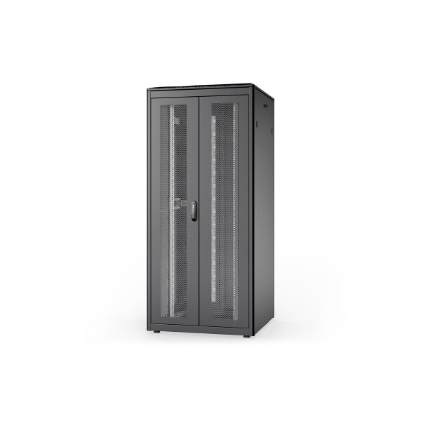 DIGITUS DN-31110-B - 36HE Netzwerkschrank Unique, 1787x800x800 mm doppelfl. perf. Türen, schwarz