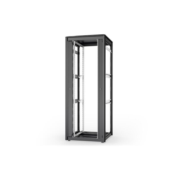 DIGITUS DN-31112-B - 42HE Netzwerkschrank Unique, 2053x800x800 mm offenes Gestell, schwarz