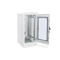 DIGITUS DN-19-24U-I-6/8-1 - 24HE Netzwerkschrank, Indoor IP55 1300x600x800 mm, inkl. Sockel, grau (RAL 7035)