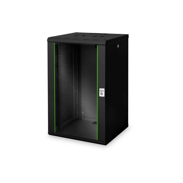 DIGITUS DN-19-20U-6/6-SW - 20HE Wandgehäuse, Unique 998x600x600 mm, Farbe Schwarz (RAL 9005)