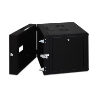 DIGITUS DN-19-12U-3-SW - 12HE Wandgehäuse, Unique 643x600x600mm zweiteilig, schwenkbar, schwarz (RAL 9005)