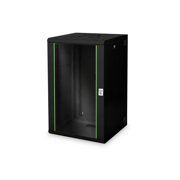 DIGITUS DN-19-20-U-3-SW - 20HE Wandgehäuse, Unique, 998x600x600 mm zweiteilig, schwenkbar, schwarz ( RAL 9005)