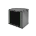 DIGITUS DN-19-12U-EC-SW - 12HE Wandgehäuse 607x600x450 mm, Farbe Schwarz (RAL 9005)