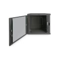 DIGITUS DN-19-12U-EC-SW - 12HE Wandgehäuse 607x600x450 mm, Farbe Schwarz (RAL 9005)