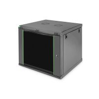 DIGITUS DN-19-09U-EC-SW - 9HE Wandgehäuse 474x600x450 mm, Farbe Schwarz (RAL 9005)