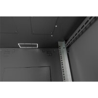 DIGITUS DN-19-09U-EC-SW - 9HE Wandgehäuse 474x600x450 mm, Farbe Schwarz (RAL 9005)
