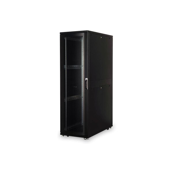 DIGITUS DN-19-SRV-47U-B-1 - 47HE Serverschrank, Unique 2192x600x1000 mm, perforierte Stahltüren, schwarz