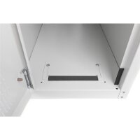 DIGITUS DN-CC-9001 - Computergehäuse mit Rollen, 698,5x300x600 mm Innenm. 583x246x600 mm, Glastür, RAL 7035