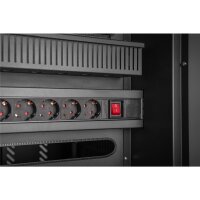 DIGITUS DN-45002 - Mobiler Ladeschrank, 30 Ladestationen, 15,6", schw 1260 x 824 x 650 mm, inkl. USB, PDU, Lüfter