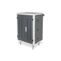 DIGITUS DN-45002 - Mobiler Ladeschrank, 30 Ladestationen, 15,6", schw 1260 x 824 x 650 mm, inkl. USB, PDU, Lüfter