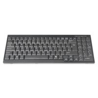 DIGITUS DS-72000UK - Tastatur für TFT-Konsolen schwarz, Kabel, britische Ausführung