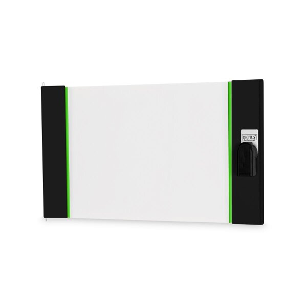 DIGITUS DN-19-D-07U-B-PHC - Glas-Fronttür für 7HE Wandgehäuse Unique Schwenkhebel mit Profil-Halbzylinderschl., schwarz