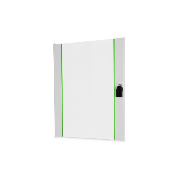 DIGITUS DN-19-D-16U-PHC - Glas-Fronttür für 16HE Wandgehäuse Unique Schwenkhebel mit Profil-Halbzylinderschl., grau