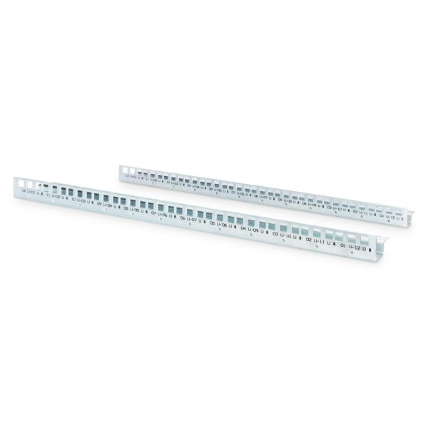 DIGITUS DN-19-MA-WM-12U - 482,6 mm (19")-Profilschienen, 12HE Wandgehäuse Unique, Set = 2 Stk. (links u. rechts)