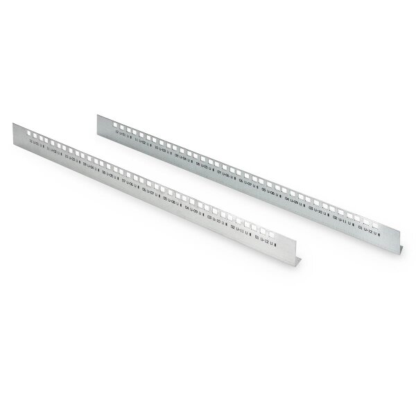 DIGITUS DN-19-MA-WM-EC-12U - 482,6 mm (19")-Profilschienen, 12HE, Wandgehäuse Dynamic Basic, Set = 2 Stk. (links u. rechts)