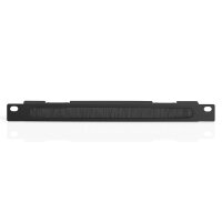 DIGITUS DN-10-ORG-1-2U-B - 254 mm (10") 0,5HE Kabelbürstenleiste 22x254x12 mm, Farbe Schwarz (RAL 9005)