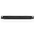 DIGITUS DN-10-ORG-1-2U-B - 254 mm (10") 0,5HE Kabelbürstenleiste 22x254x12 mm, Farbe Schwarz (RAL 9005)