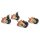DIGITUS DN-19-CASTOR-OR - Laufrollen-Set für Universalgestelle & IP55 Schr. 4 Stück, 2 Stück feststellbar,