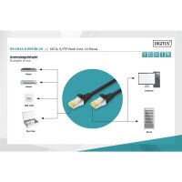DK-1644-A-005-BL-10 - CAT 6A S-FTP Patchkabel, Cu, LSZH AWG 26/7, 0,5 m, 10 Stück, Schwarz