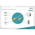 DIGITUS DK-1617-A-010S - CAT 6A U-UTP Slim Patchkabel, Cu, LSZH AWG 28/7, Länge 1 m, Farbe grau