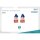 DK-1644-005-B-10 - CAT 6 S-FTP Patchkabel, Cu, LSZH AWG 27/7,  0,5 m, 10 Stück,  Blau