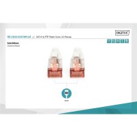 DK-1644-010-WH-10 - CAT 6 S-FTP Patchkabel, Cu, LSZH AWG 27/7, 1 m, 10 Stück, Weiß