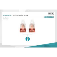 DK-1644-020-10 - CAT 6 S-FTP Patchkabel, Cu, LSZH AWG 27/7, 2 m, 10 Stück, Grau