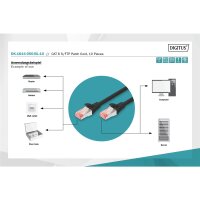 DK-1644-050-BL-10 - CAT 6 S-FTP Patchkabel, Cu, LSZH AWG 27/7, 5 m, 10 Stück, Schwarz