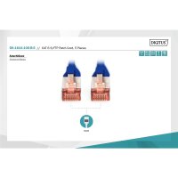 DK-1644-100-B-5 - CAT 6 S-FTP Patchkabel, Cu, LSZH AWG 27/7, 10 m, 5 Stück, Blau