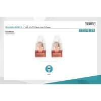 DK-1644-100-WH-5 - CAT 6 S-FTP Patchkabel, Cu, LSZH AWG 27/7, 10 m, 5 Stück, Weiß