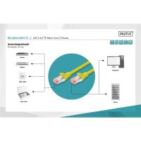 DK-1644-100-Y-5 - CAT 6 S-FTP Patchkabel, Cu, LSZH AWG 27/7, 10 m, 5 Stück, Gelb