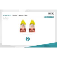 DK-1644-100-Y-5 - CAT 6 S-FTP Patchkabel, Cu, LSZH AWG 27/7, 10 m, 5 Stück, Gelb