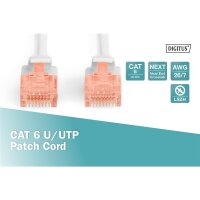 DIGITUS DK-1617-0025 - CAT 6 U-UTP Patchkabel, Cu, LSZH AWG 26/7, Länge 0,25 m, Farbe Grau