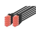 DIGITUS DK-1617-020-BL-10 - CAT 6 U-UTP Patchkabel, Cu, LSZH AWG 26/7, Länge 2 m, 10 Stück, Farbe schwarz