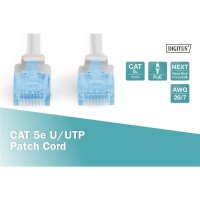 DIGITUS DK-1511-050 - CAT 5e U-UTP Patchkabel, Cu, PVC AWG 26/7, Länge 5 m, Farbe Grau