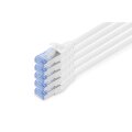 DIGITUS DK-1531-070-5 - CAT 5e SF-UTP Patchkabel, Cu, PVC AWG 26/7, Länge 7 m, 5 Stück, Farbe grau