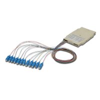 DIGITUS A-96922-02-UPC - LWL Spleißkassette mit 12 farbigen Pigtails SC (UPC), SM OS2 09/125 µ, LSZH
